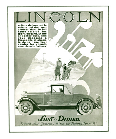 Lincoln Saint Didier Golf Print