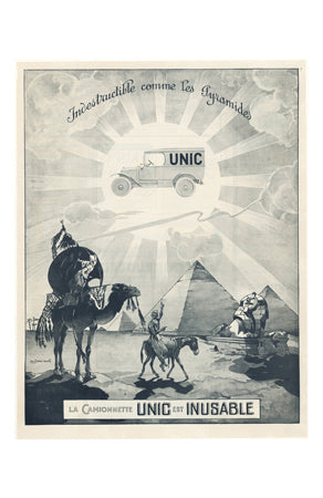 1920's  French vintage truck Advertising Ad