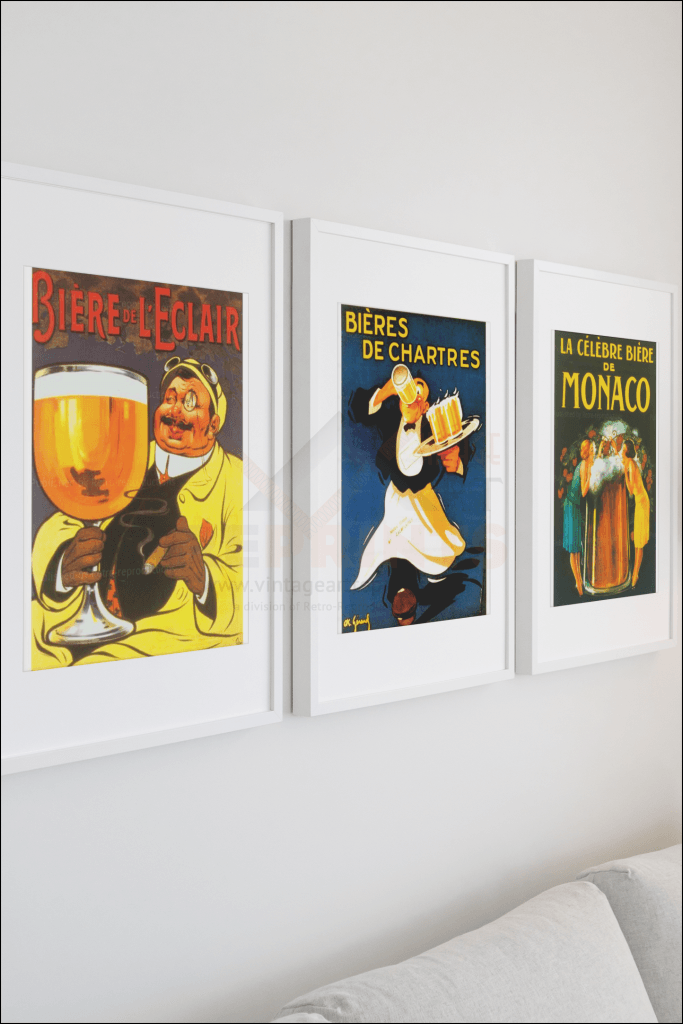 Art Print Biere De Leclair Advertising Poster I Vintageartreprints.com Digital Gicl&eacute;e