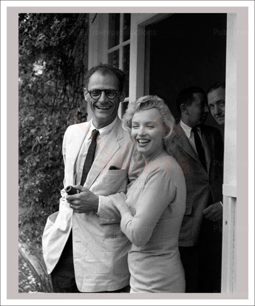 Arthur Miller and Marilyn Monroe, photographic print - Vintage Art, canvas prints