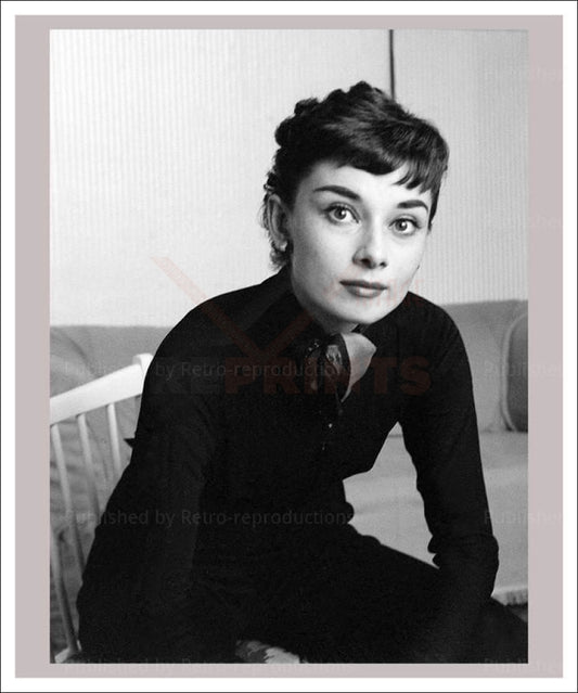 Audrey Hepburn, Photographic print - Vintage Art,