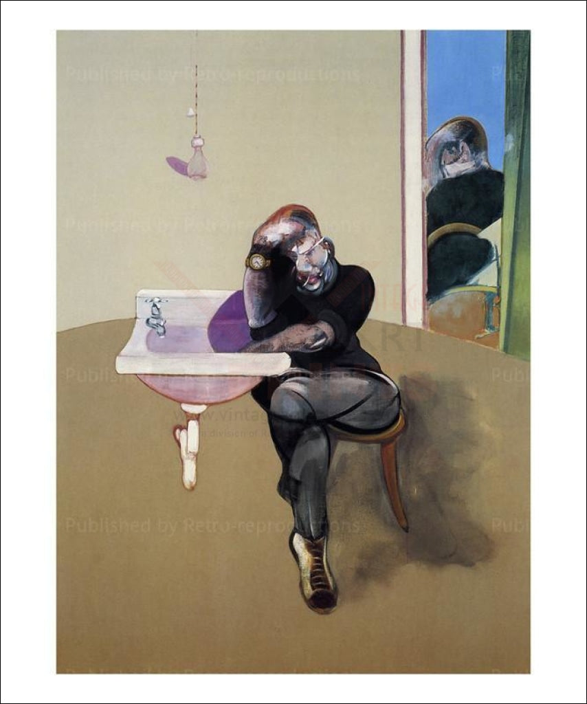 Autoportrait 2, 1973, Francis Bacon, Art print - Vintage Art,