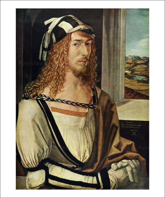 Albert Durer, Self Portrait - Vintage Art, canvas prints
