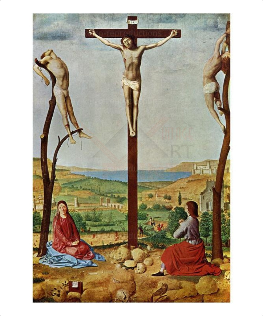 Crucifixion, Antonello Da Messina, Art Print - Vintage Art, canvas prints