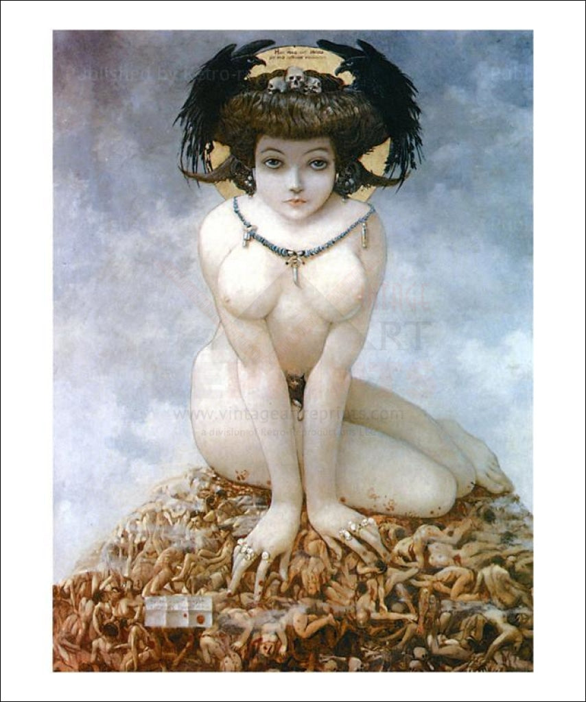 Canvas Print, Elle, by Gustave Adolph Mossa, – VINTAGEARTREPRINTS.COM