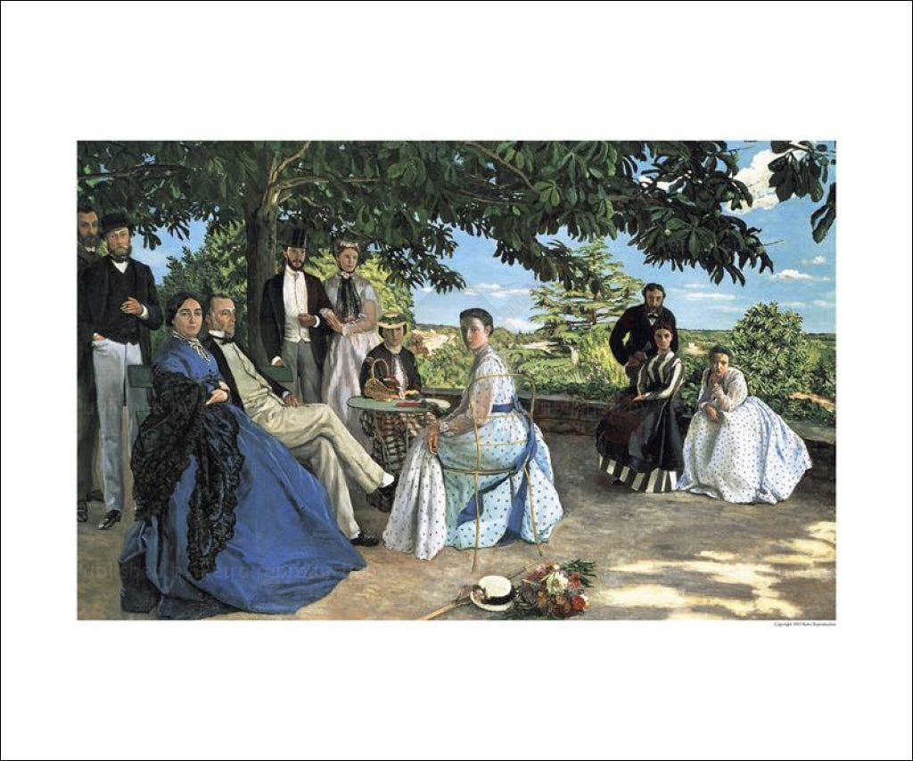 Family reunion - Vintage Art, canvas prints - Jean-Frederic-Bazile