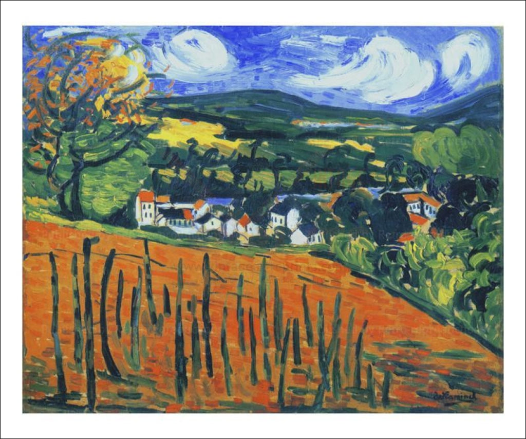 La Vallee de Port-Marly 1904 - Vintage Art, canvas prints
