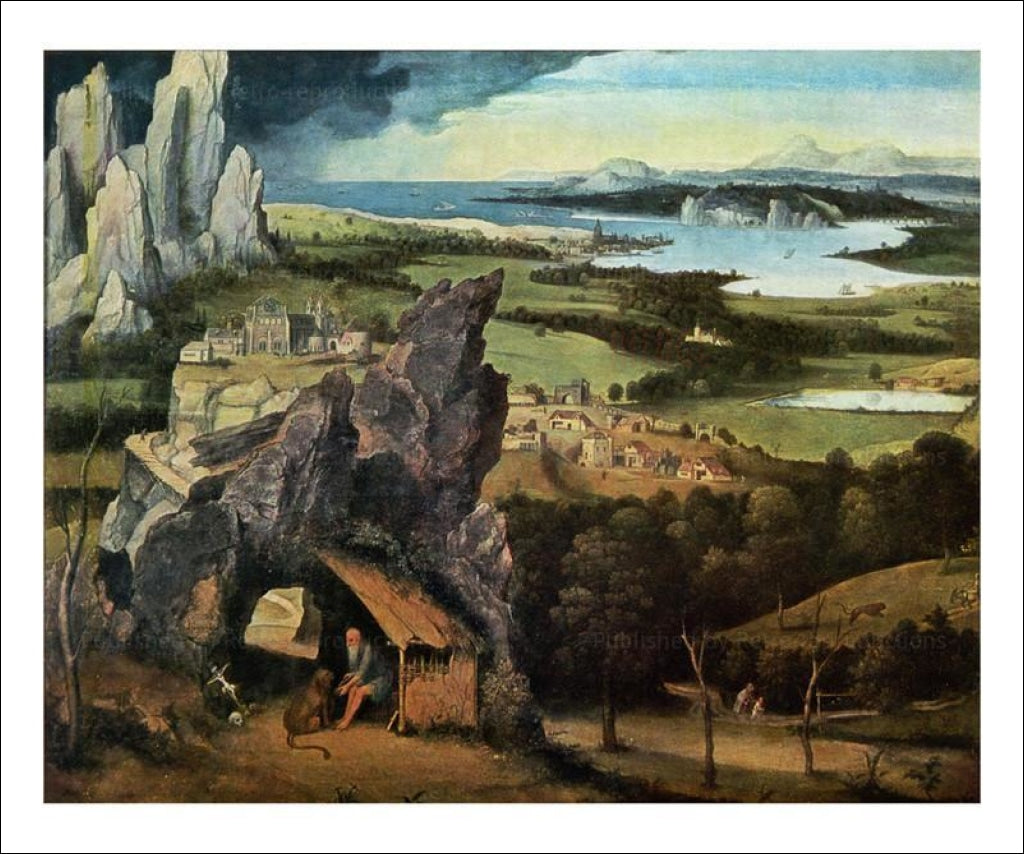 Jerome, Saint Jerome on the Road - Vintage Art, canvas prints