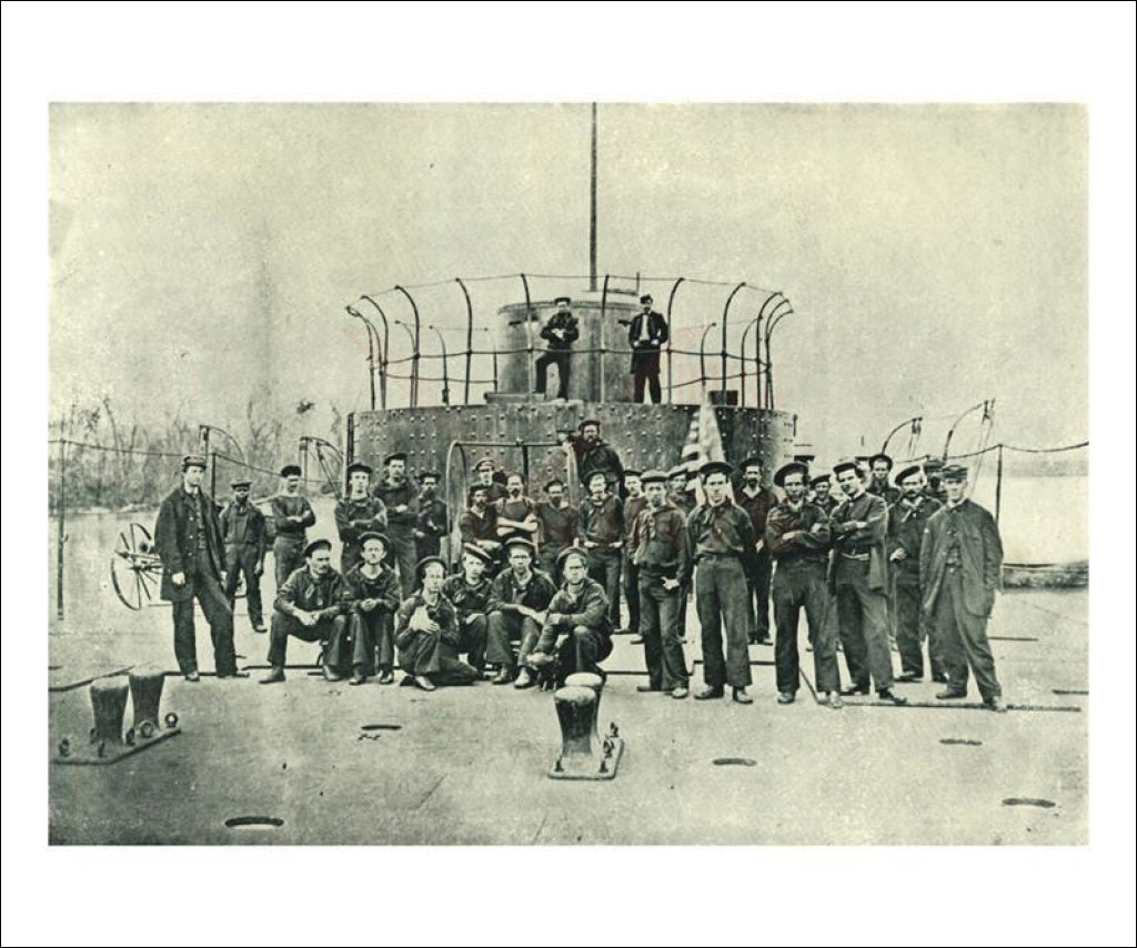 Deck of the Monitor, Art Print - Vintage Art, canvas prints