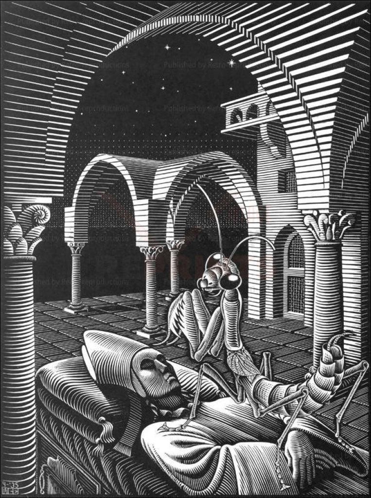 M C Escher Eye 1946