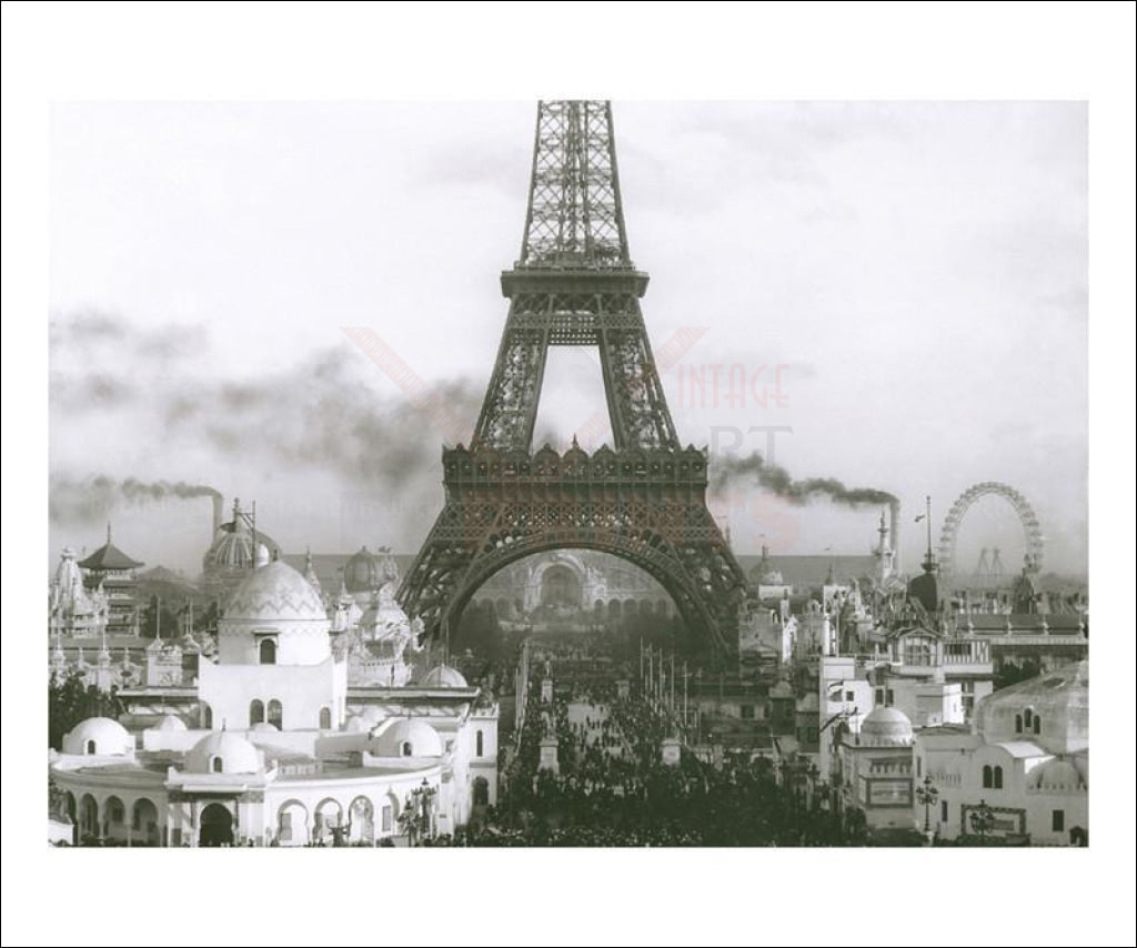 1900 Paris Exhibition Eiffel Tower