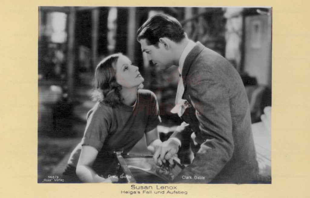 Greta Garbo, Clark Gable, vintage photo, digital giclee print reproduction - Vintage Art, canvas prints