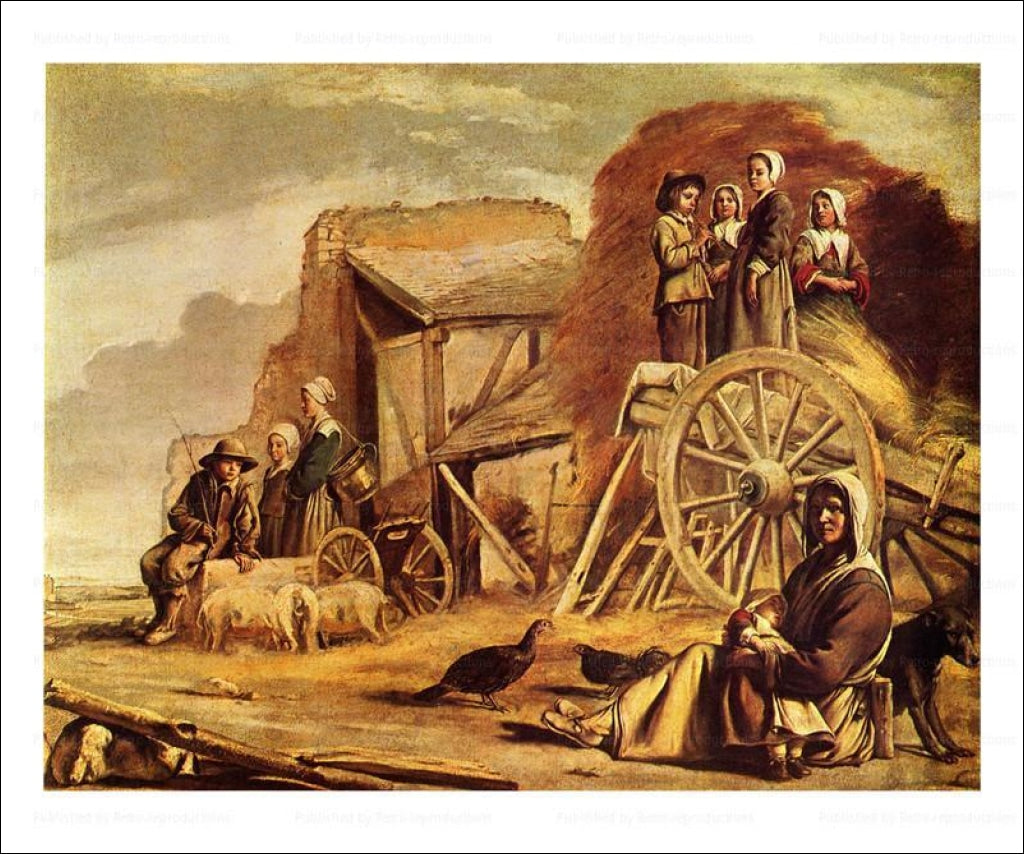 La Charrette 1641 - Vintage Art, canvas prints