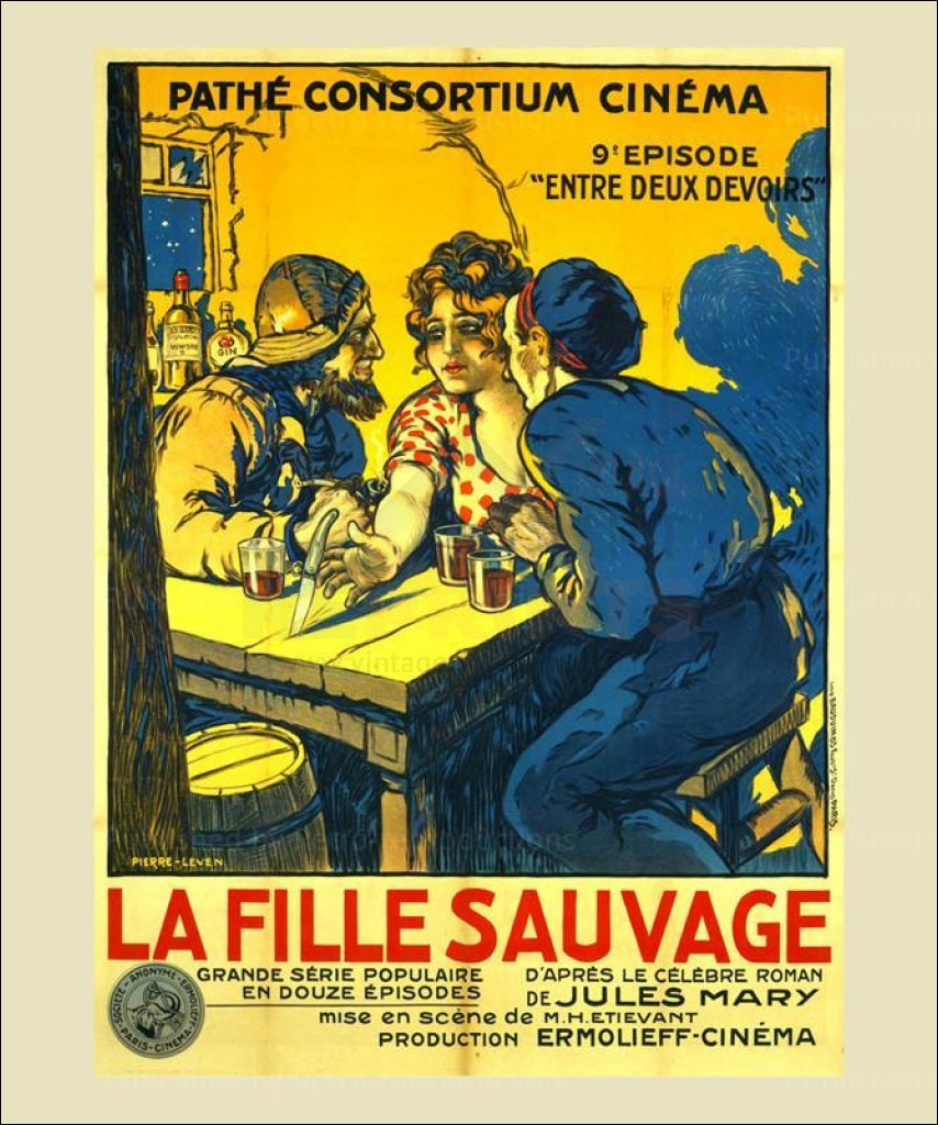 La Fille Sauvage - Vintage Art, canvas prints