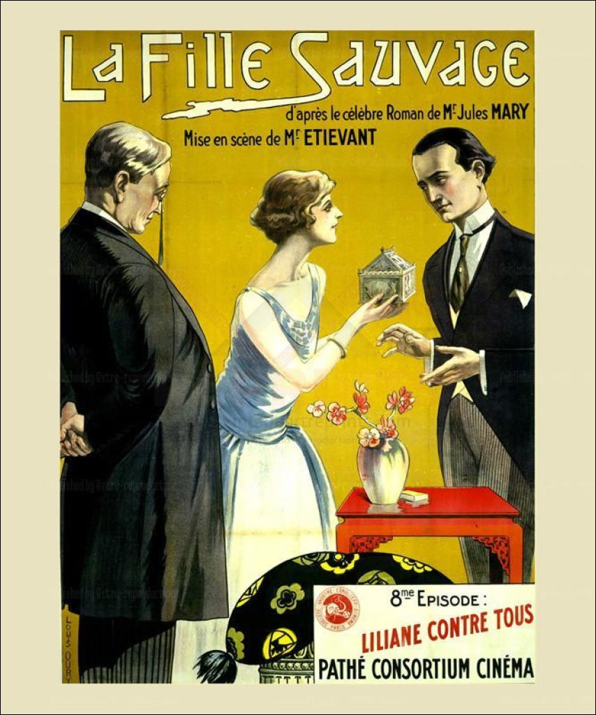 La Fille Sauvage - Vintage Art, canvas prints