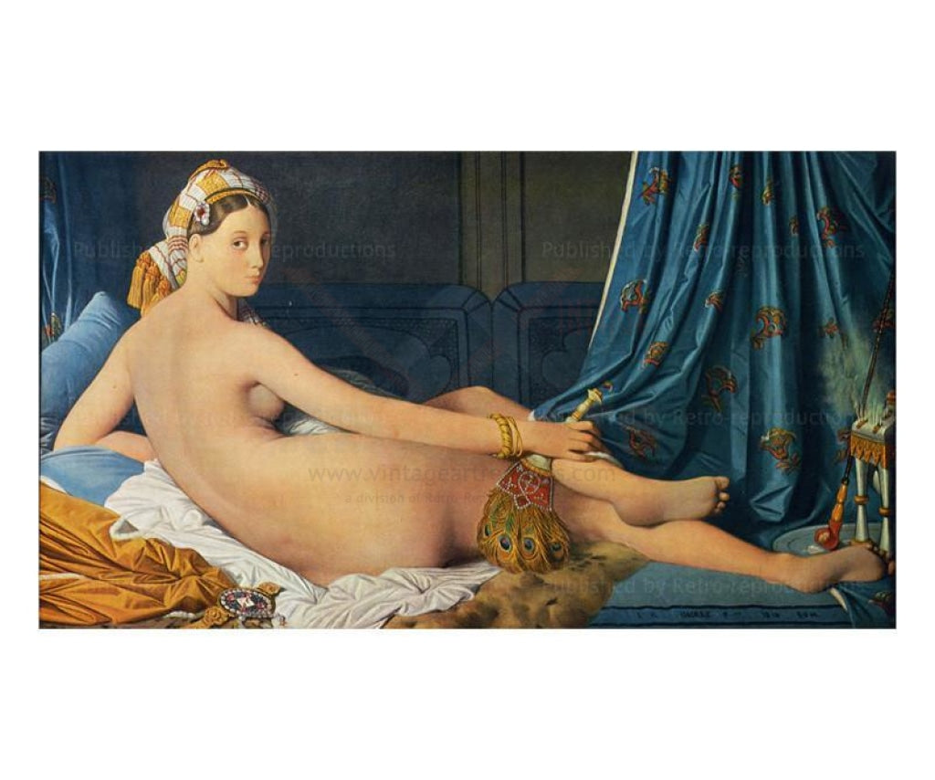 Le Grand Odalisque 19eme - Vintage Art, canvas prints