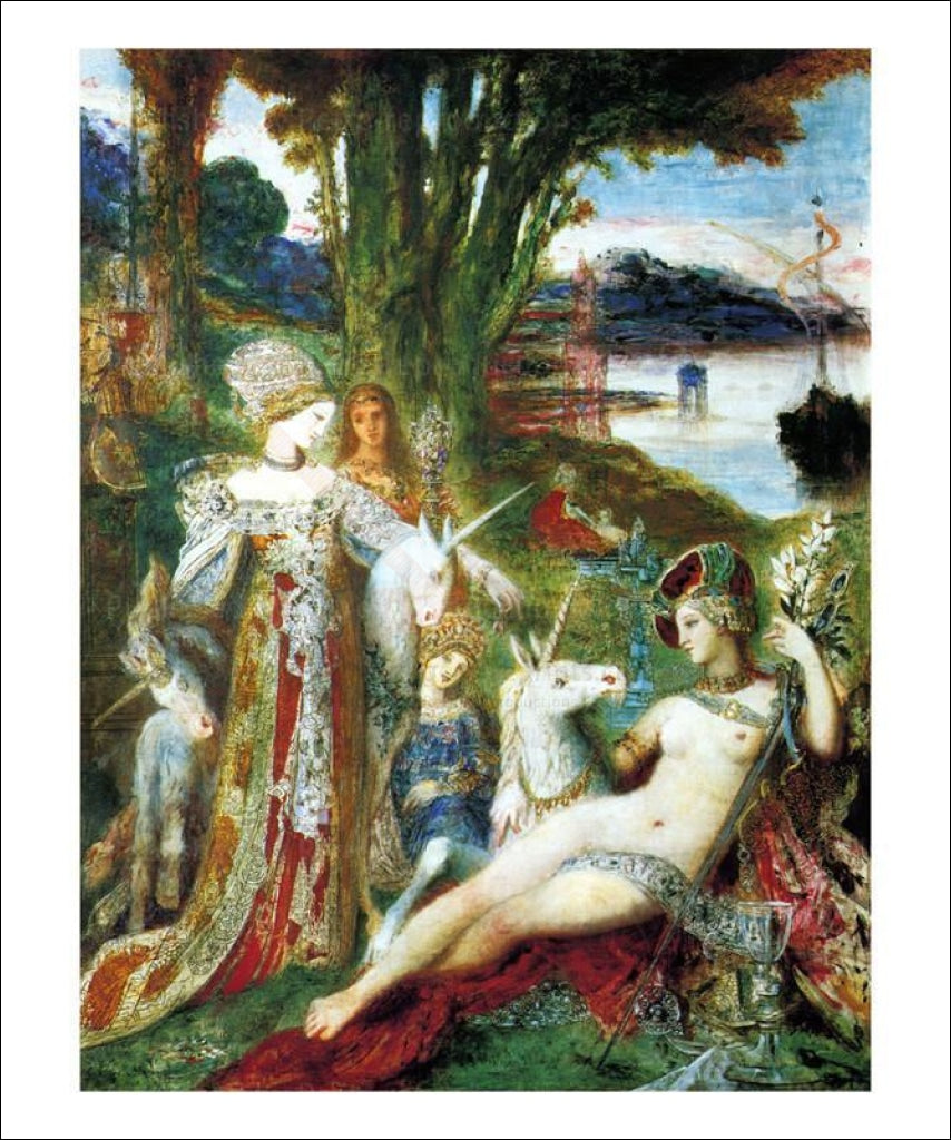 Les Licornes - Vintage Art, canvas prints