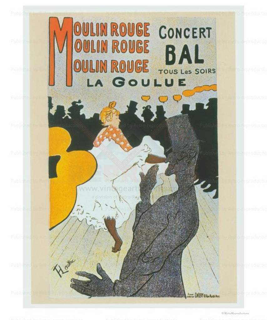 Moulin Rouge, Paris, France - advertising poster, art print - Vintage Art, canvas prints