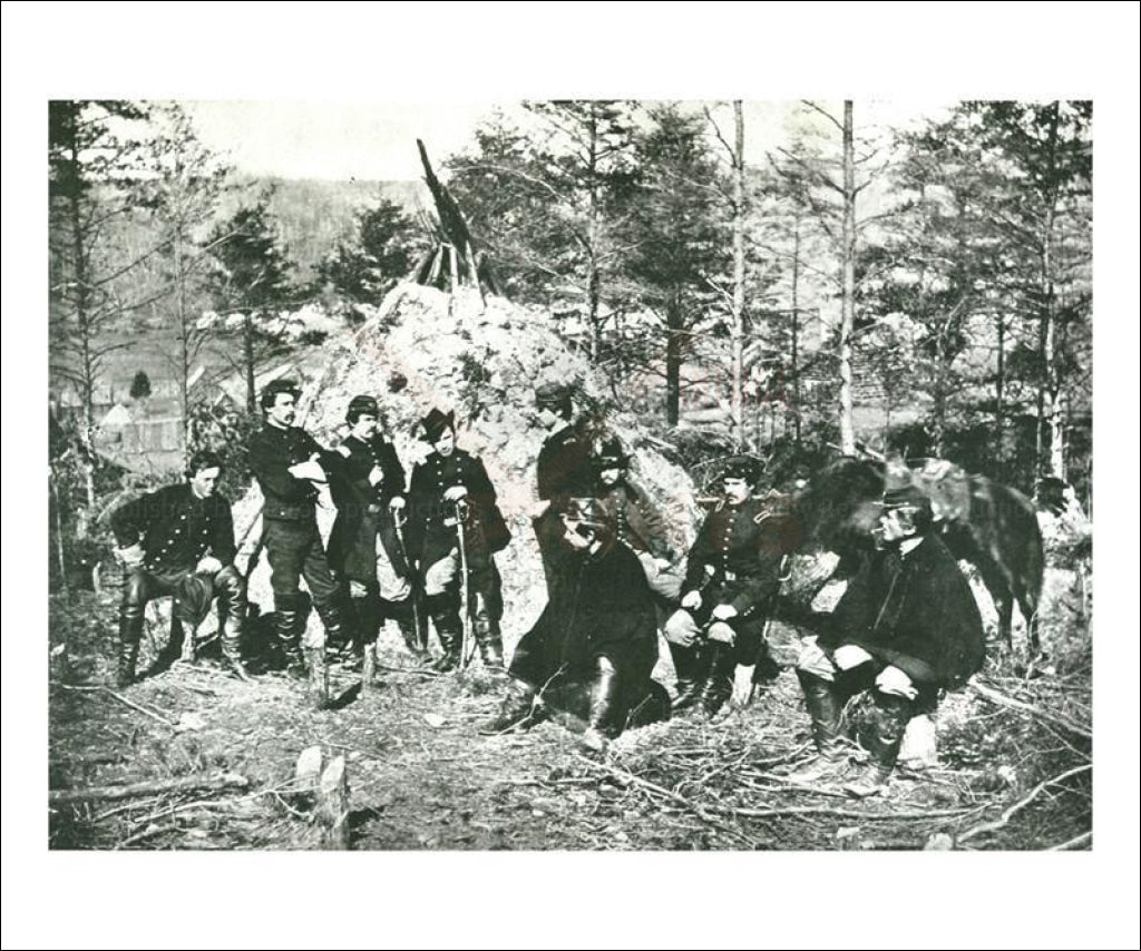 Photographic print, art print, 164th and 170th New York Volunteers, black and white photography - Vintage Art, canvas prints