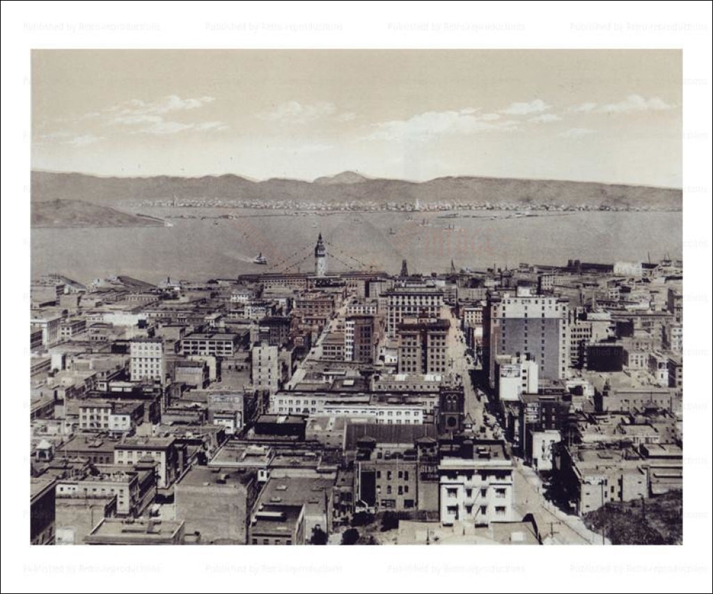 Photographic print, art print, 1915, San Francisco, California - Vintage Art, canvas prints