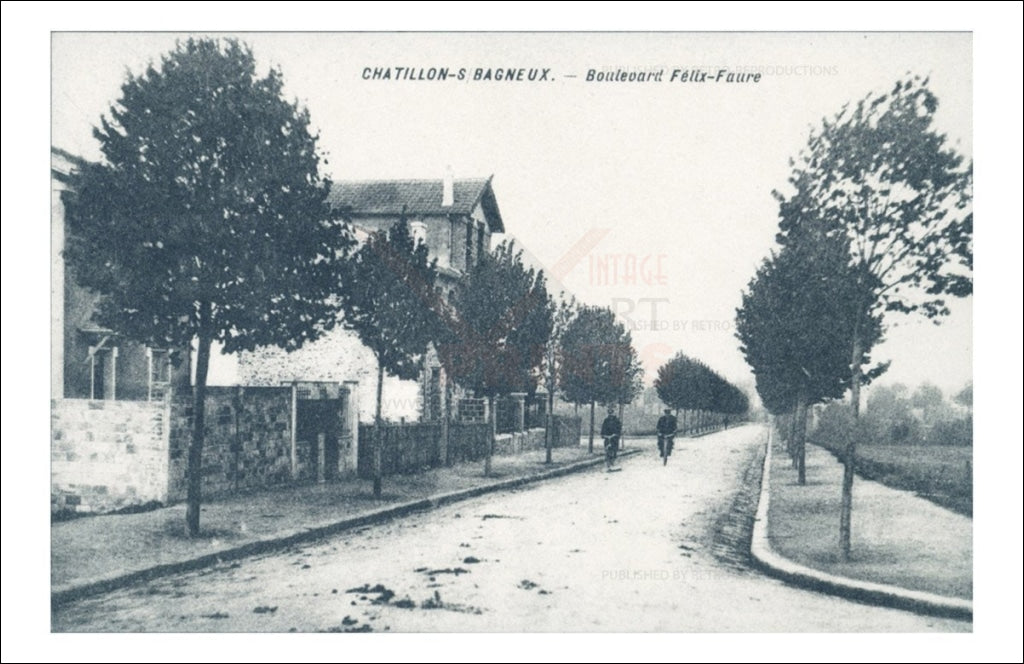 Boulevard Felix-Faure - Paris suburbs - Vintage Art, canvas prints