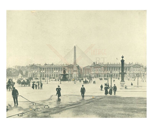 Place de la Concorde - Vintage Art, canvas prints