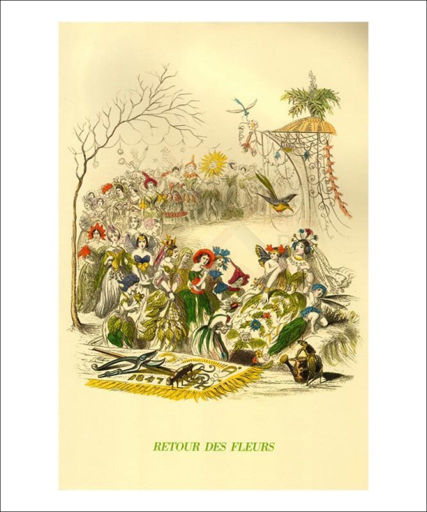 Retour des Fleurs - Vintage Art, canvas prints