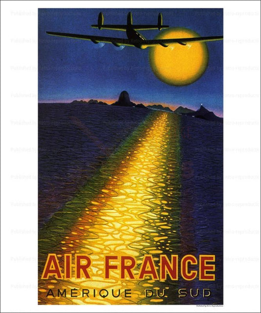 Air France Plane Flying South America