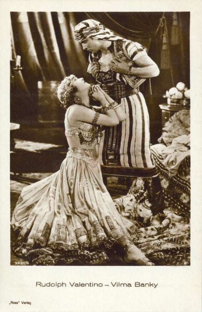 Rudolph Valentino, Vilma Blanky, vintage phot, digital giclee print reproduction - Vintage Art, canvas prints