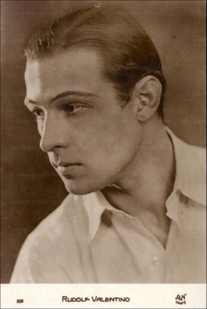 Rudolph Valentino, vintage photo, digital giclee print reproduction - Vintage Art, canvas prints