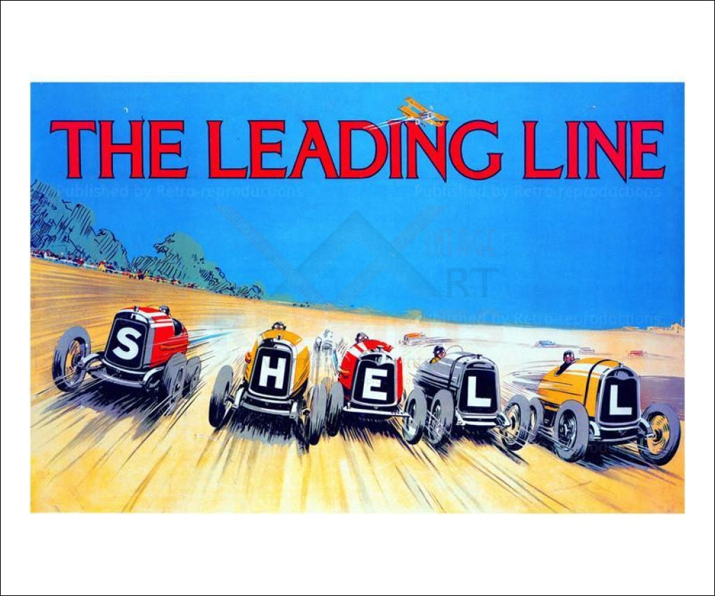 Shell - The Leading Line 1923 - Vintage Art, canvas prints