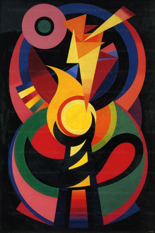 Symchromie en Noir, 1939 - Vintage Art, canvas prints