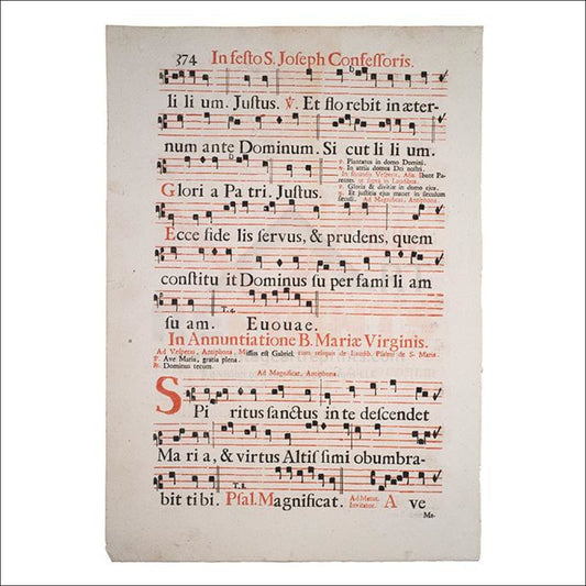 Sheet Music: Saint Joseph Litany in Latin