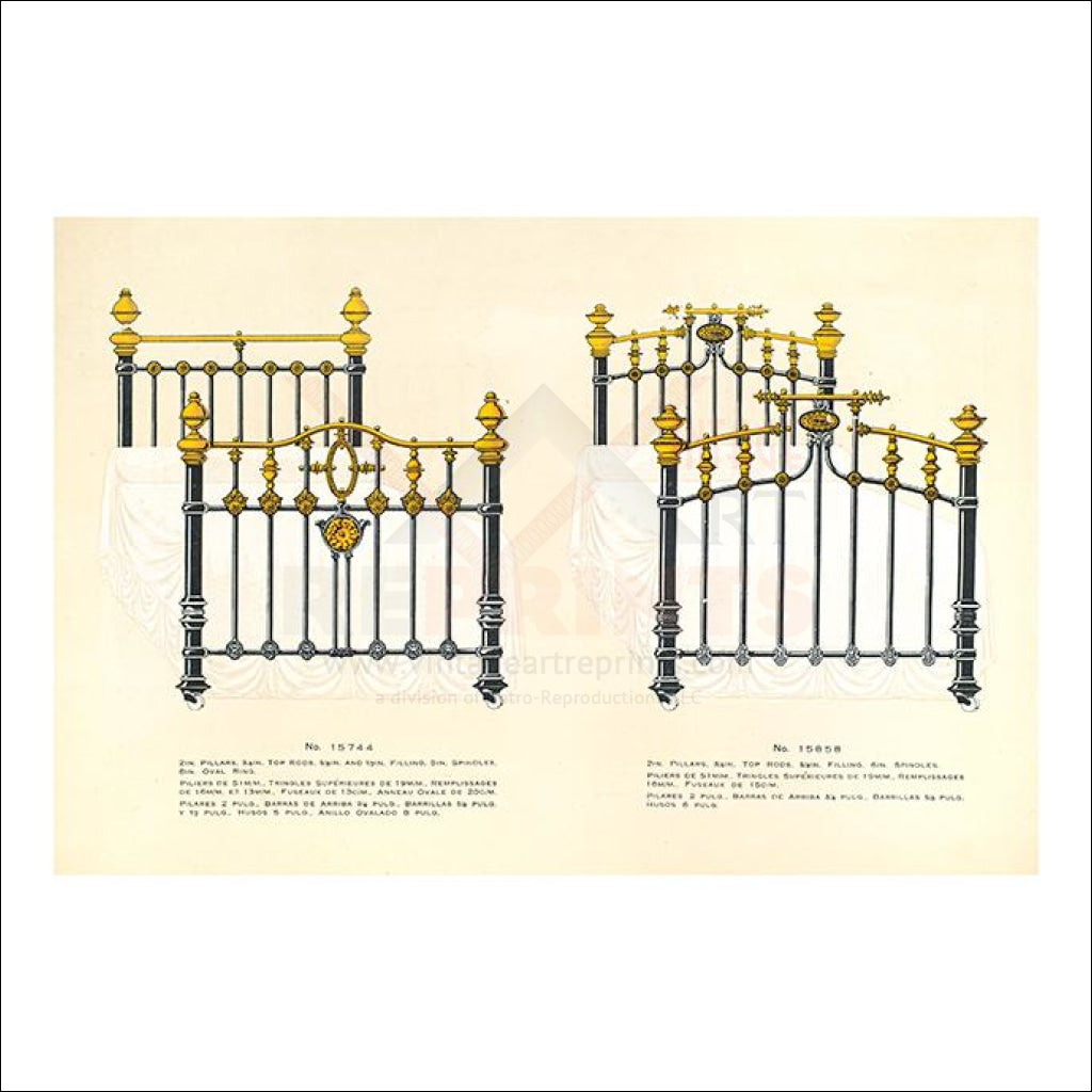 Antique Brass & iron French Bed Frames