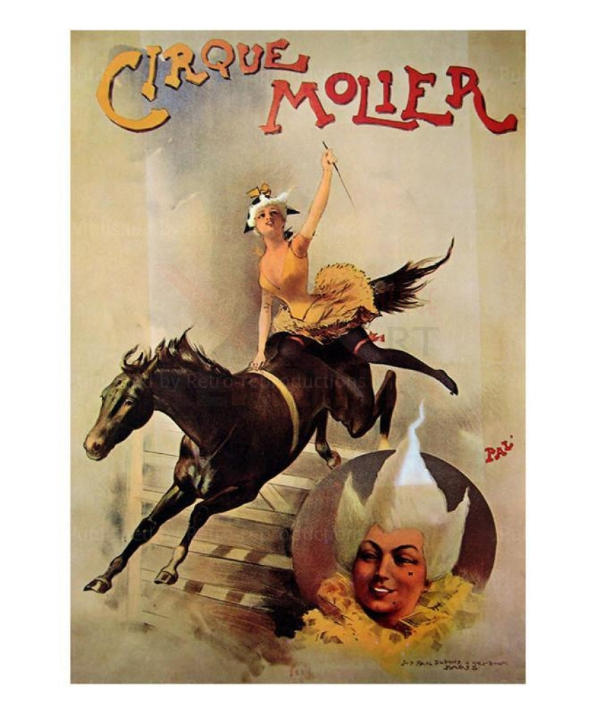 Art Print, Circus Molier 1900 I VintageArtReprints.com