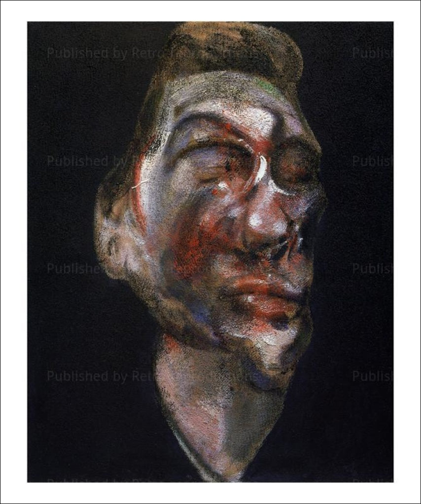 Art Print, Francis Bacon, Trois Etudes pour le portrait de Geoge Dyer I VintageArtReprints.com 