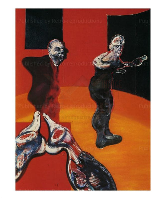 Art Print, Francis Bacon, Trois Etudes pour une crucifixion, 1962 Tryptique - VintageArtReprints.com
