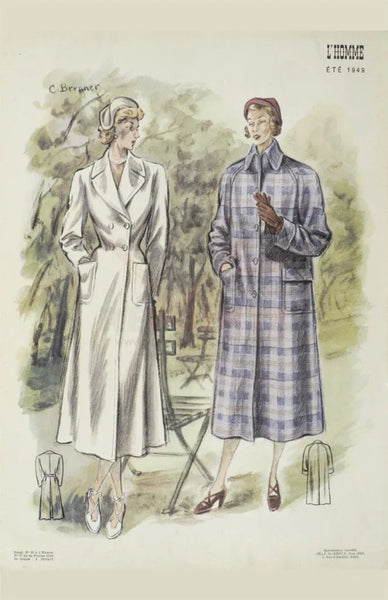 Women Vintage French Fashion 1950