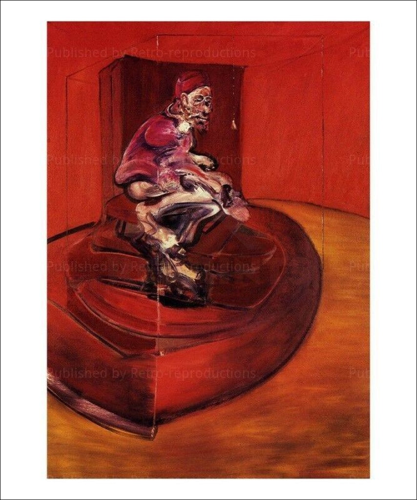 Art Prints,Francis Bacon, Etude d'apres Innocent X, 1962-Vintage Art, canvas prints, movie posters, photographic prints, posters, art prints, original movie posters, advertising posters,