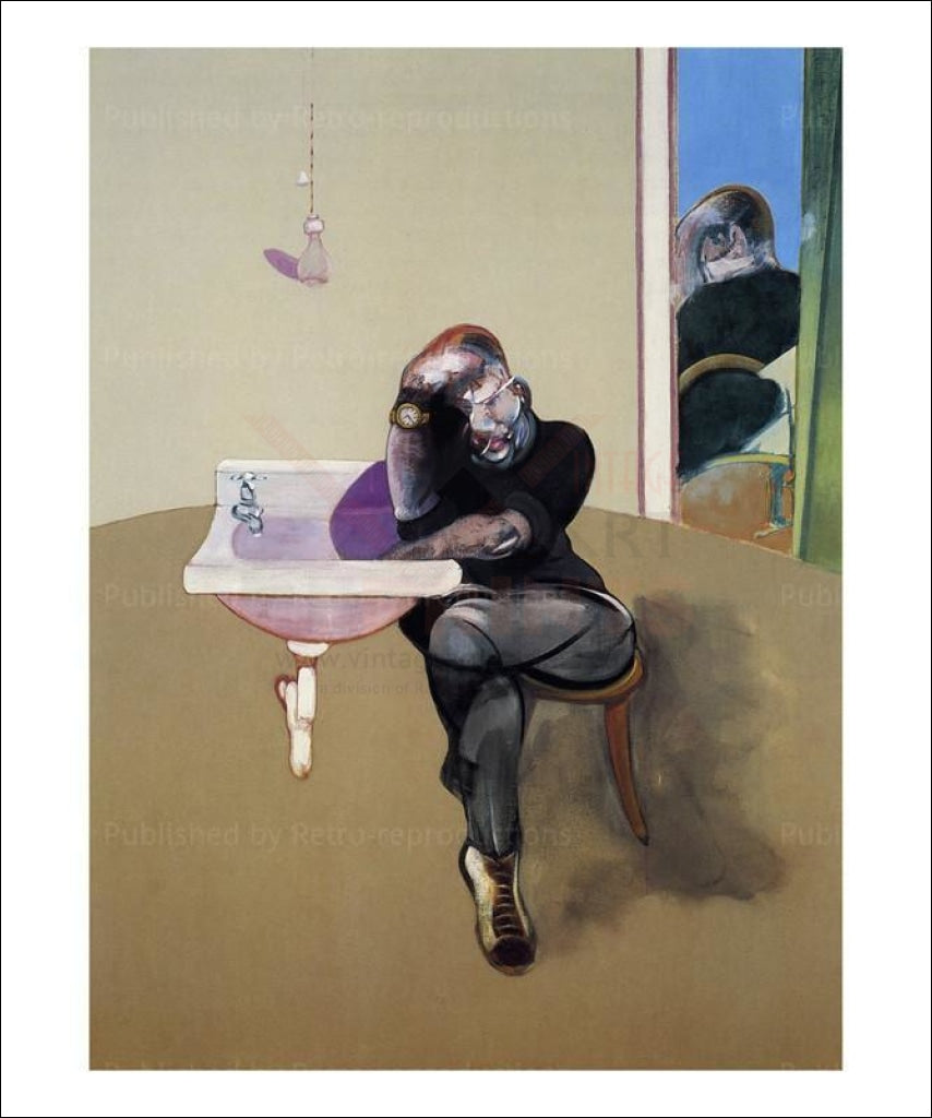 Autoportrait 2, 1973, Francis Bacon, Art print - Vintage Art, 