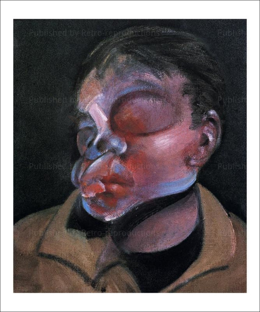 Autoportrait a l'oeil blesse 1972, Francis Bacon, art print - Vintage Art, 