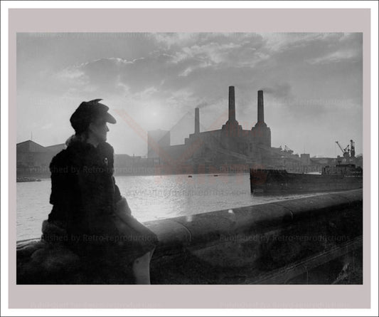 Battersea Power Station London, photographic print - Vintage Art, canvas prints