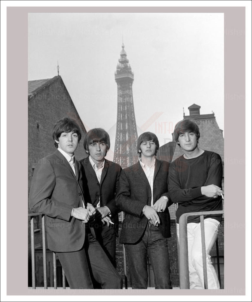 Beatles in Paris, photographic print - Vintage Art, canvas prints