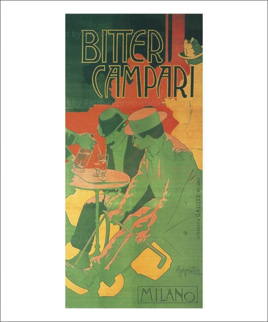 Bitter Campari Milano, advertising poster, Art print - Vintage Art, canvas prints