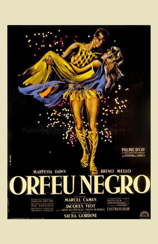 Black Orpheus, movie poster reproduction - Vintage Art, canvas prints