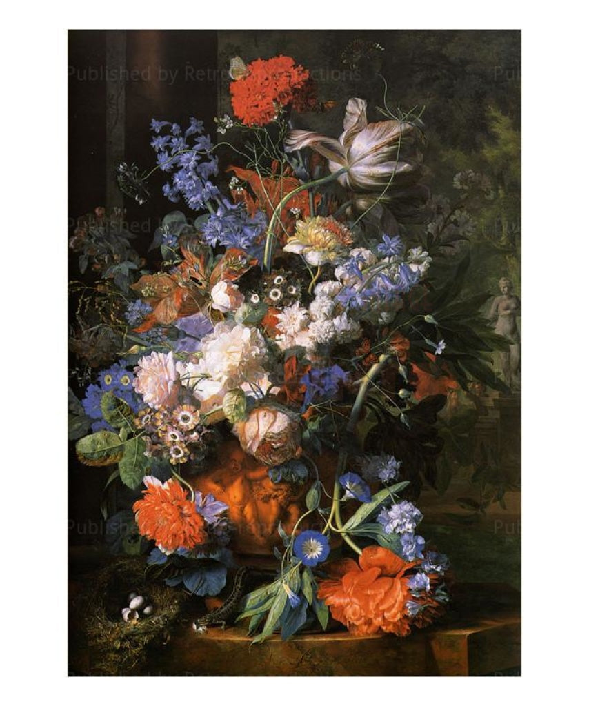 Bouquet de Fleurs vers 1730 - Vintage Art, canvas prints