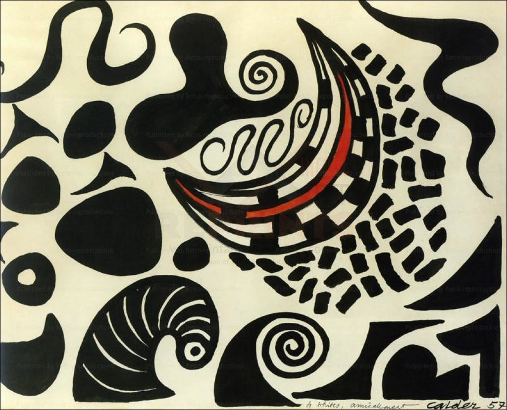 Composition 1957, Alexander Calder, Art Print - Vintage Art, canvas prints