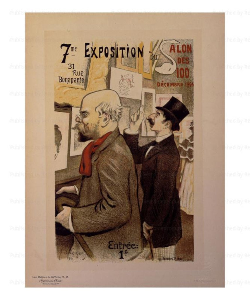 Canvas prints, 7eme Exposition - J.A.Cozals  Les Maitres de l'Affiche - Vintage Art, canvas prints