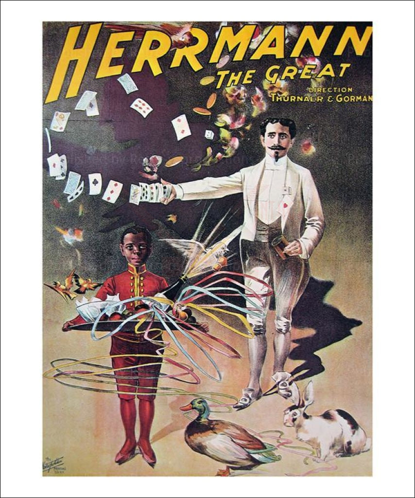 Canvas prints, Alexander Hermann, 1900, magic poster, - Vintage Art, canvas prints