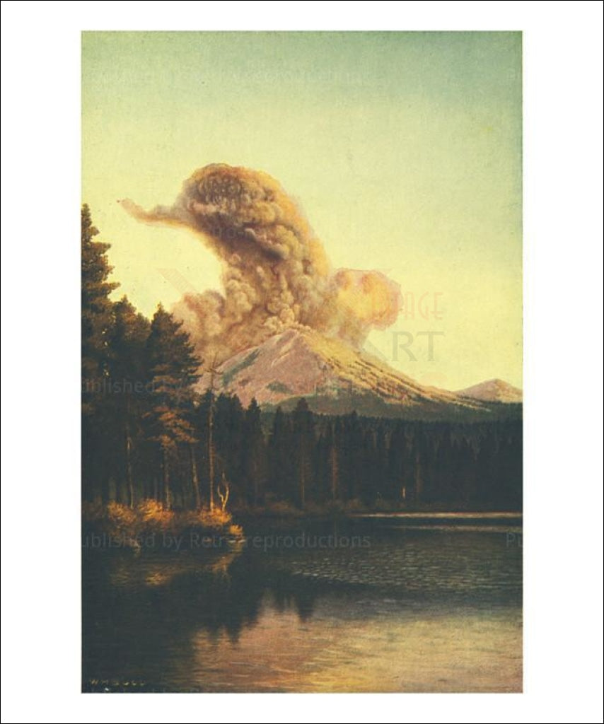 Canvas prints, art print, A Vesuvius in California, - Vintage Art, canvas prints